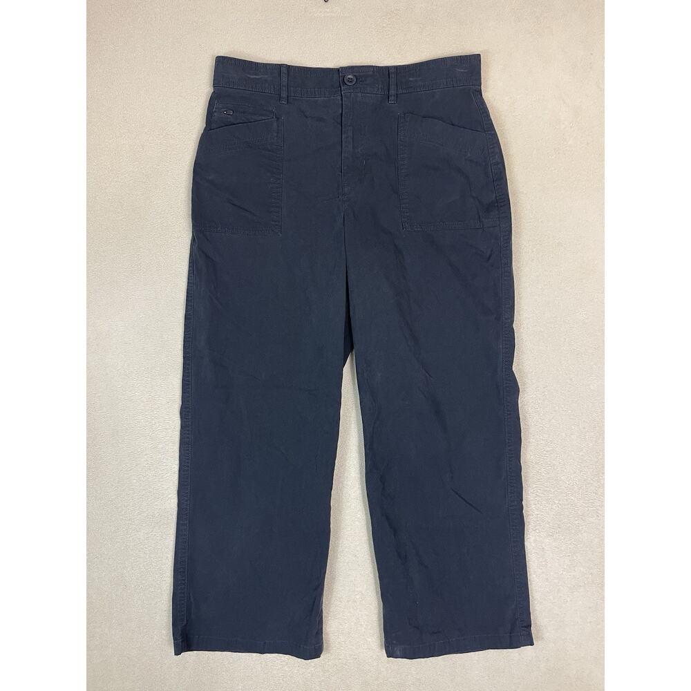 Eddie Bauer Pants Womens 8 Black First Ascent Cropped Straight Leg‎ Relaxed Fit